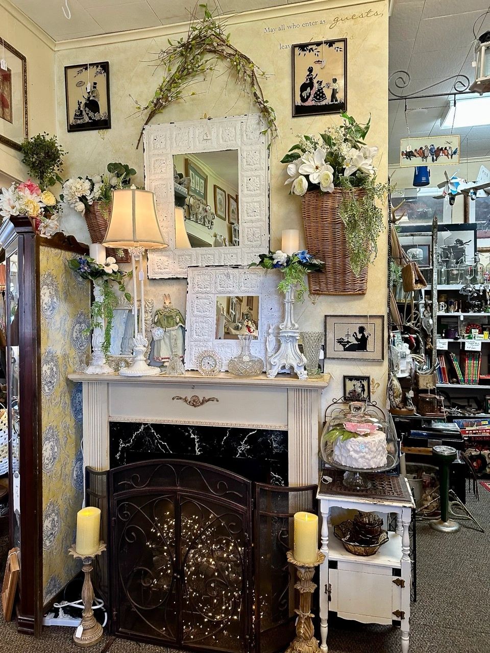 An Easter Mantel That Whispers Springtime Magic